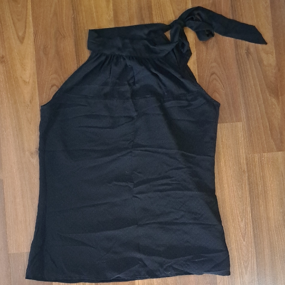 Jacob Elegant Black Halter Top